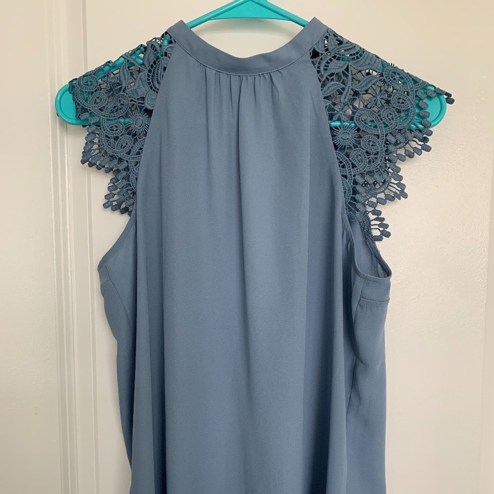 Express Lace Sleeve Blouse